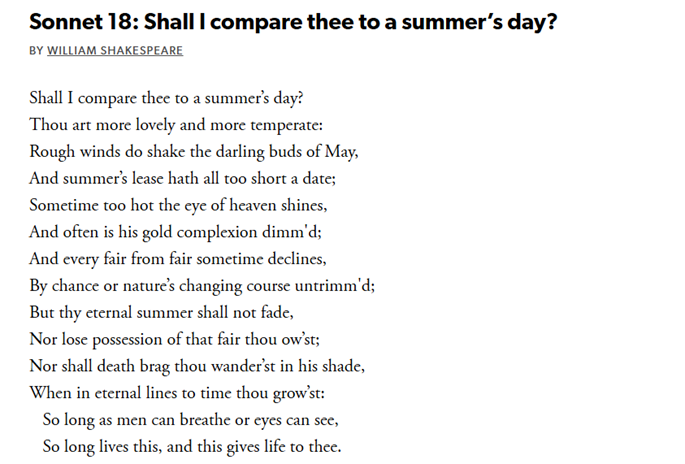 Lyrical Poetry example